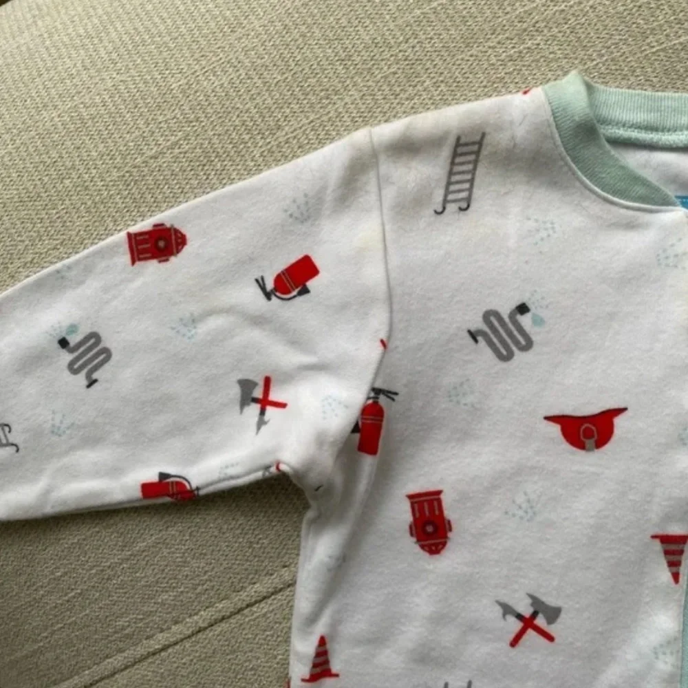 Baby Firetruck Footie